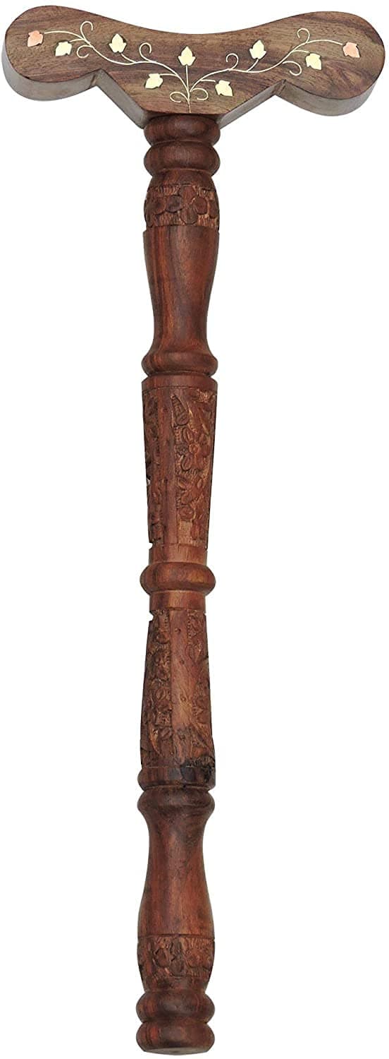 AncientImpex Yoga-Stab – Holzstab – 60 cm – Braun Angebot bei HelloDeals