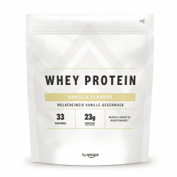 Amazon-Marke: Amfit Nutrition Molkeproteinpulver, Vanille, 33 Portionen (1er Pack) Vanille 1 kg (1er Pack) Angebot bei HelloDeals