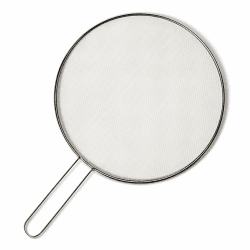 Amazon Basics Fettspritzschutz für Bratpfanne, 33cm, Edelstahl, Spülmaschinenfest Angebot bei HelloDeals