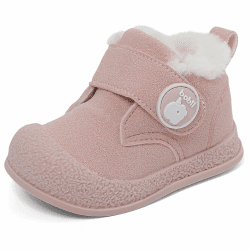Winterschuhe Baby Boots Junge Mädchen Kleinkind Winter Stiefel Warme Plüsch Gefütterte Gummi Anti-Rutsch Größe 18-24 EU Rosa 18 EU Angebot bei HelloDeals