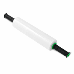 Amazon Basics Stretchfolie, 38,1 cm x 304,8 m, 1 Rolle mit 2 Griffen, Transparent Angebot bei HelloDeals