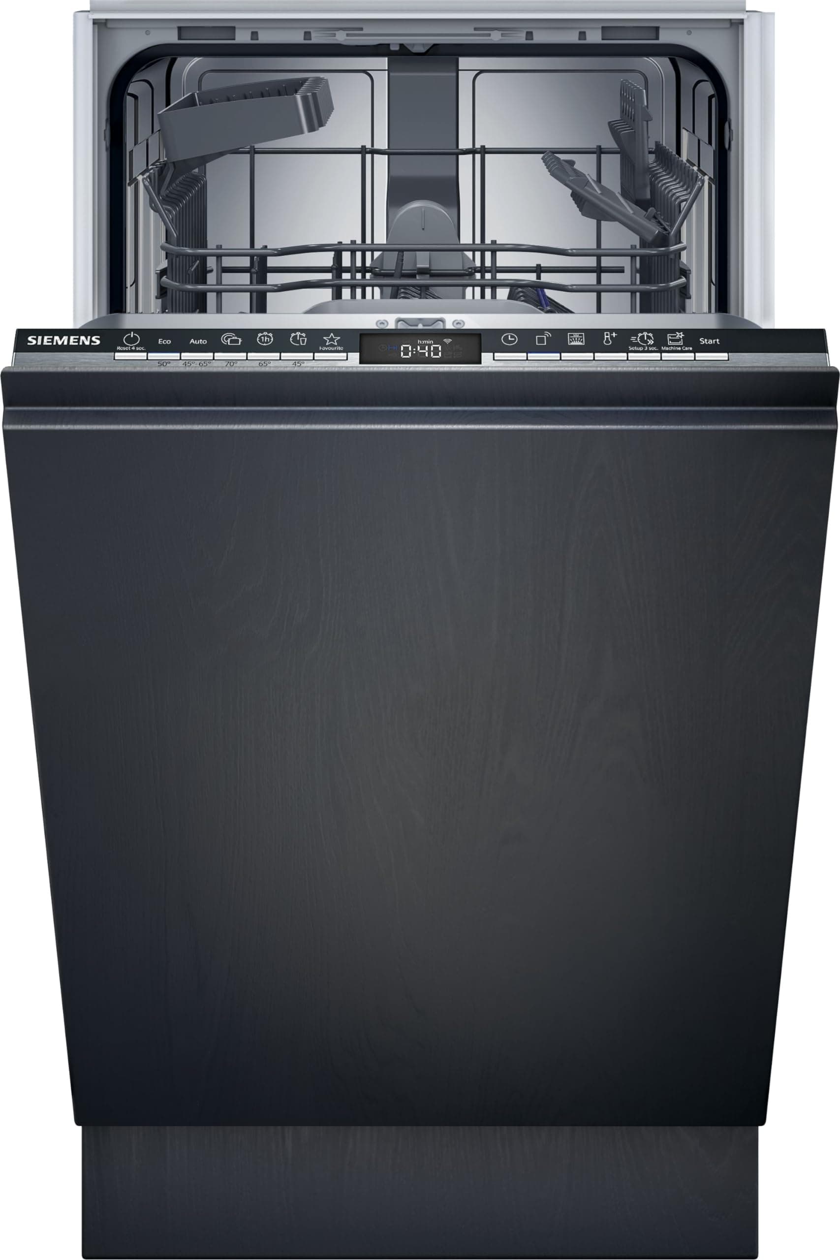 Siemens SR63HX74KE iQ300, Vollintegrierter Geschirrspüler 45 cm, Besteckkorb, varioFlex Korbsystem, varioSpeed Plus, aquaStop, infoLight, hygienePlus, leiser Betrieb, programmDownload, Home Connect EEK E iQ300 Besteckkorb Angebot bei HelloDeals