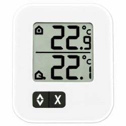 TFA Dostmann Digitales Max-Min-Thermometer, zwei Temperaturen messbar, L 57 x B 13 (33) x H 69 mm Weiß Angebot bei HelloDeals