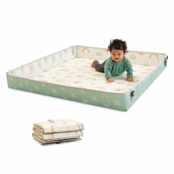 Infantino Faltbare Weiche Spielmatte, Sehr Groß, Leicht Transportierbar, Baby Spielzeug, Klappbare Seiten, Rutschfest Spieldecke für Babys und Kleinkinder, Regenbögen Rainbow Angebot bei HelloDeals