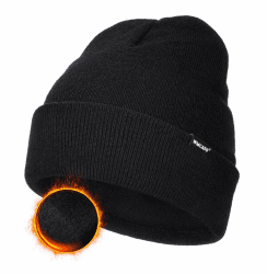 Wmcaps Klassische Mütze Herren Damen, Warm Fleece Wintermütze Strickmütze Winter Warme, Weich Stretchy, Atmungsaktiv Geschenke Männer Frauen Coole Sachen Einheitsgröße Schwarz Angebot bei HelloDeals