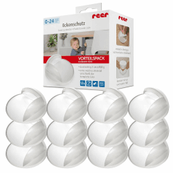 reer Eckenschutz fürs Baby | 12 Stück | durchsichtig | geprüft kindersicher | effektiver Schutz vor Stoßverletzungen Inhalt 12 Stück Vorteilsmenge Angebot bei HelloDeals