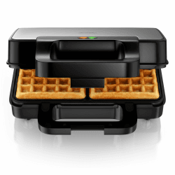 Arendo - Sandwichmaker 3 in 1 - mit Wechselplatten - Kontaktgrill – Waffeleisen – Sandwichmakler XXL - Antihaftbeschichtung – für Sandwiches, belgische Waffeln, Grillgut uvm - klein und kompakt Angebot bei HelloDeals