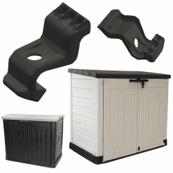Ondis24 Ersatz Verschlusslasche passend für Keter Store-It-Out MAX, ARC, ACE & ULTRA, Ersatzteil für WLDC, Robuster Kunststoff-Verschluss für Mülltonnenbox Angebot bei HelloDeals