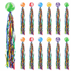 12 Stück Hüpfbälle für Kinder, Springball mit Farbige Bänder Hüpfball Kinder Mitbringsel kindergeburtstag Bounce Ball für Mitgebsel mitgebsel Kindergeburtstag Angebot bei HelloDeals
