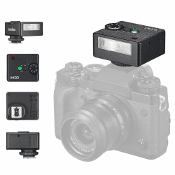 Godox iM30 Flash Godox KameraBlitz, 7 Leistungsstufen Mini Flash Speedlite 6500K±200K Kamera-Blitz für Canon Sony Nikon Fuji Olympus iM30 ohne Diffusor Angebot bei HelloDeals