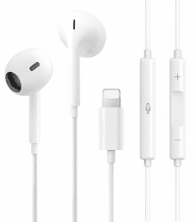 Kabel kopfhörer,[MFi-Zertifiziert] In-Ear Kopfhörer mit Mikrofon Lautstärkeregler und HiFi Audio Stereo Ohrhörer für iPhone 14 13 12 11 Pro Max/Plus/Pro/XR/XS/X/SE/8/iPad Air Mini Unterstützt alle iOS Angebot bei HelloDeals