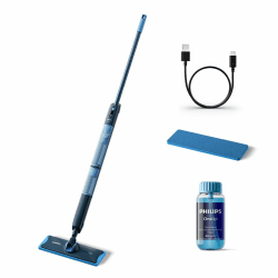 Philips OneUp 5000 Serie Elektrischer Wischmopp - 2X sauberere Böden², 2X schnelleres Wischen, Zwei Feuchtigkeitseinstellungen für Harte & empfindliche Böden, Kabellos mit 360° Drehgelenk (XV5113/01) 5000 Series, 2 Feuchtigkeitseinstellungen Angebot bei HelloDeals