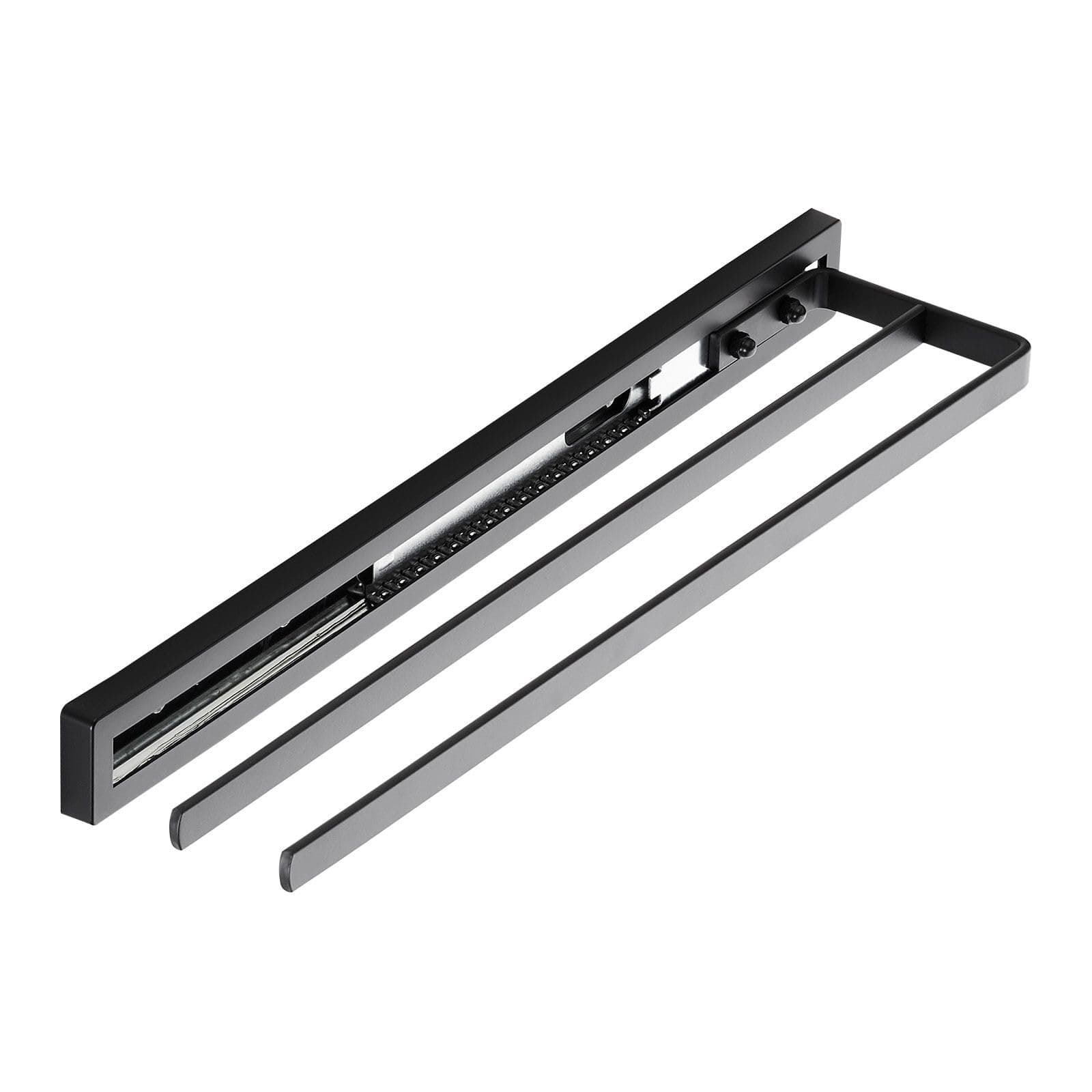 SOTECH Handtuchauszug Style 2-armig schwarz 415 mm Auszugsweg 300 mm Handtuchhalter für Seitenmontage an Waschtisch in Bad und Küche 2-armig eckig 415 mm Schwarz Angebot bei HelloDeals