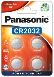 Panasonic CR2032 Lithium Knopfzelle, 3V, 4er Pack Angebot bei HelloDeals