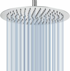 30cm Großer Runden Regenbrause, Voolan Kreisförmiger Groß Hochdruck Duschkopf aus Edelstahl 304, Komfortables Duscherlebnis auch bei Niedrigem Wasserdruck, Installierbar an der Wand oder Decke (Chrom) 30 centimeters Chrom Angebot bei HelloDeals
