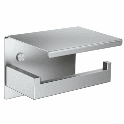 Toilettenpapierhalter, Klopapierhalter ohne Bohren, Toilettenpapierhalter mit Bohren, Edelstahl Klorollenhalter Wandmontage, Wc Papier Halterung Rollenhalter mit Kleber für Badzimmer, Silber Silber mit Ablage Angebot bei HelloDeals
