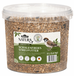 Dehner Natura Premium Wildvogelfutter, Streufutter schalenfrei, Ganzjahresfutter proteinreich / energiereich, hochwertiges Vogelfutter für Wildvögel, 3.6 kg unflavored 3.6 kg (1er Pack) Angebot bei HelloDeals