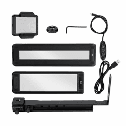 JJC 35 mm und 120 Film-Digitizer-Adapter, Film-Negativ-Scanner mit LED-Hintergrundbeleuchtung, 135 (35 mm) & 120 Filmhalter, Einstellstab für Negative, Kopieren, Digitalisieren, Wiederherstellen von Film-Digitalisierer-Kit Angebot bei HelloDeals