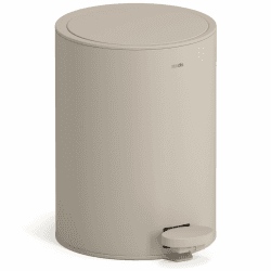 3 Liter Treteimer Edelstahl matt Softclose Klappdeckel leise schließend Inneneimer Mülleimer Abfalleimer Badeimer taupe beige sand beige Angebot bei HelloDeals