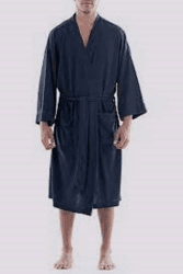 Amazon Essentials Herren Leichter Waffel-Bademantel (Erhältlich In Den Größen Schwer Und Groß) XL-XXL Marineblau Angebot bei HelloDeals