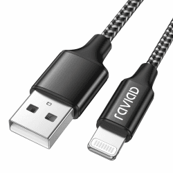 RAVIAD iPhone Ladekabel iPhone Kabel 1M [MFi-Zertifiziert] Lightning Kabel Nylon Lightning Schnellladekabel für iPhone 14 13 12 11 Pro Max Mini XR XS X 8 8 Plus 7 7 Plus 6s 6 5S 5 SE 2020 1M Schwarz Angebot bei HelloDeals