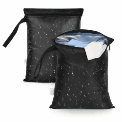 OTraki 2 Stück Wetbag Kindergarten 30 cm x 36 cm Wasserdichte Tasche Wiederverwendbar Wickeltasche Wäschebeutel reise Nasstasche mit Reißverschluss für Badeanzüge Strandtuch Sportkleidung 30 x 36 cm Angebot bei HelloDeals