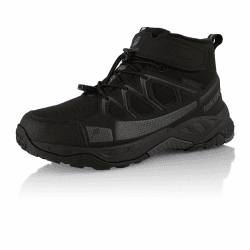 Fusskleidung® Damen Herren Winterstiefel wasserdichte Warm Gefütterte Wanderschuhe 40 EU Schwarz Grau Angebot bei HelloDeals