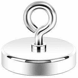 Neosmuk Magnet Stark, 140kg Groß Sehr Starker Magnet, Super Neodym Großer Magnets,Hochleistungsmagnet Ideal für Magnets Fischen. 50.8mm silber Angebot bei HelloDeals