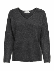 ONLY Female Strickpullover ONLCAMILLA Strickpullover L Dark Grey Melange Angebot bei HelloDeals