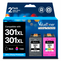 Valuetoner 301 301 XL Druckerpatronen Kompatibel für HP 301 Druckerpatronen Multipack für HP Envy 4500 5300 4504 5534 5532 Officejet 4630 4632 Deskjet 2540 1510 (1 Schwarz 1 Farbe) druckerpatronen 301 301 xl druckerpatronen Angebot bei HelloDeals