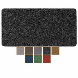 ANRO Fußmatte Schmutzfangmatte Türmatte rutschfest Fußabstreifer abwaschbar robust für Eingang, Haustür, Flur innen & außen Poet Küche, 80 x 40 cm (Rechteckig) 80 x 40 cm (Rechteckig) Schwarz Angebot bei HelloDeals