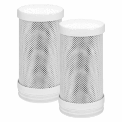 HOTUT Aktivkohleblock-Filterkartusche, Austauschbarer Wasserfilter Wasserhahn Filterelement, Wasserfilter Ersatzkartuschen für Edelstahl Wasserhahn, reduziert Chlor, Geschmack und Geruch Angebot bei HelloDeals