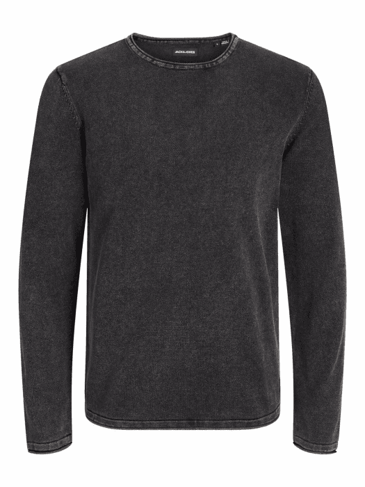 JACK & JONES Male Strickpullover Einfarbig Strickpullover L Caviar Angebot bei HelloDeals