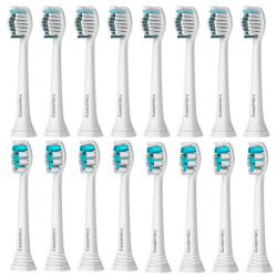 16er Aufsteckbürste Kompatibel mit Philips Sonicare Elektrische Zahnbürste, 8er Whitening Clean und 8er Precision Clean Aufsteckbürste, Weiß. Angebot bei HelloDeals