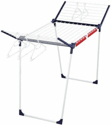 Leifheit Standtrockner Pegasus 200 Solid mit 20m Trockenlänge für 2Wäscheladungen,großer Wäscheständer für Bettwäsche,Flügelwäschetrockner mit Kleinteilehalter,Kleiderbügelstangen und 5Bügeln,klappbar Angebot bei HelloDeals
