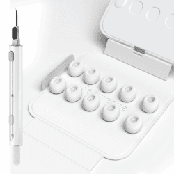 Seltureone 5 Paare Ersatz-Ohrstöpsel für AirPods Pro 3 (2025) mit Reinigungskit, Es sind 5 Größen Silikontips mit Tragbarer Aufbewahrungsbox Vorhanden für AirPods Pro 3 Aufsätze（XXS） Angebot bei HelloDeals