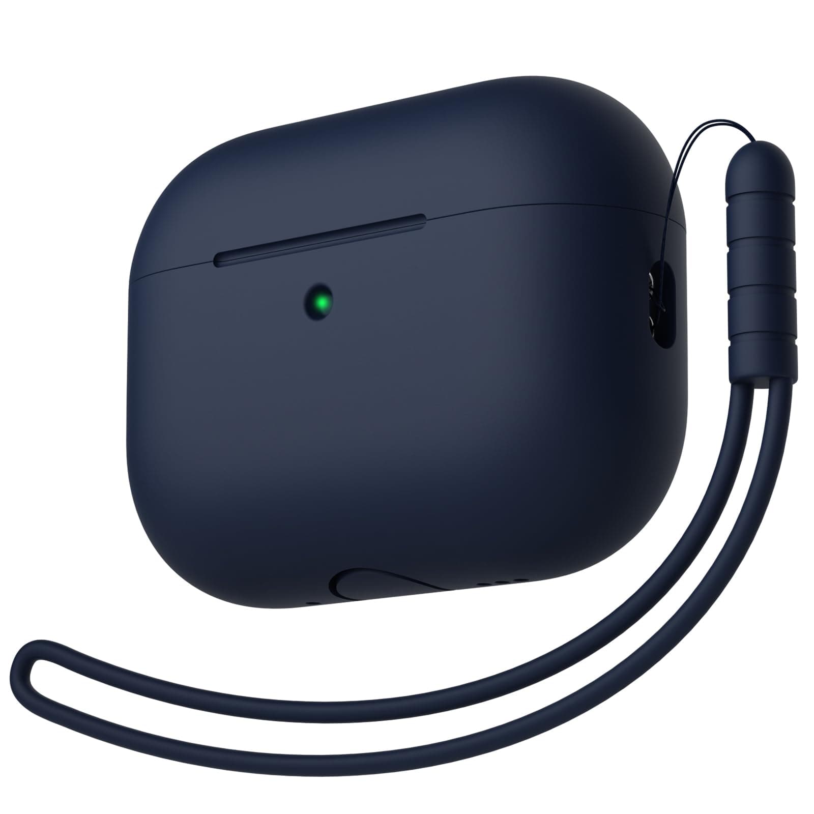 KOKOKA Silikonhülle Kompatibel mit AirPods Pro 3. Generation Hülle Case, Vollschutz, Weiches Silikon Schutzhülle Case für AirPods Pro 3 mit Silikonschlüsselband, Front-LED Sichtbar, Midnight Blue Hülle für AirPods Pro 3 Midnight Blue Angebot bei HelloDeals