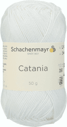 Schachenmayr Catania 9801210-00106 weiß Handstrickgarn, Häkelgarn, Baumwolle Weiss/opulenter Garten 11,5 x 5,2 x 6 cm Angebot bei HelloDeals