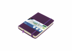 Skizzenbuch Kangaro A6 Purple Heart PU Hardcover 80 Blatt 140 Gramm cremefarbenes Papier mit Gummiband und Band Angebot bei HelloDeals