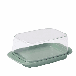Mepal Butterdose - New edition - Nordic sage – für 250 g Butter – transparenter Deckel – passt genau in die Kühlschranktüre – spülmaschinenfest Angebot bei HelloDeals