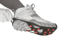 Kleiber Schuhspikes - Laufspikes, Schwarz, Minimalist, Skifahren, Anti-Rutsch, Sicherheitsgeprüft L 40-42 Angebot bei HelloDeals