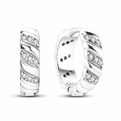 KUNSIR Silber Ohrringe für Damen Ohrringe, 1 Paar 925 Sterling Silber Ohrstecker Hypoallergen für Frauen und Mädchen EAR5 0KJE079 Angebot bei HelloDeals