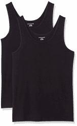 Amazon Essentials Damen Tanktop, Schmale Passform, 2er-Pack L Schwarz Angebot bei HelloDeals