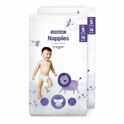 By Amazon Ultra Dry Windeln Größe 5 (10-16 kg) - MONATSBOX, Weiß, 152 Stück (2 Packungen mit 76) (Früher Unter Der Marke Mama Bear, Identisches Produkt) Größe 5 (10-16 kg) Monatsbox Angebot bei HelloDeals