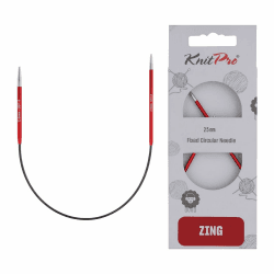KnitPro Zing Asymmetrische Rundnadeln 10" (25cm) | 2.5mm 2.50 mm Angebot bei HelloDeals