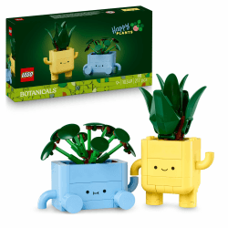 LEGO Botanicals Fröhliche Pflanzen - Spielzeug für Kinder mit 2 Kunstpflanzen, 2 bunten Blumentöpfen & austauschbaren Cartoon-Gesichtern - Geschenkidee zum Valentinstag für Mädchen ab 9 Jahren - 10349 Angebot bei HelloDeals