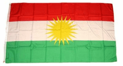 FLAGGENMAE Flagge Fahne Kurdistan 90 x 150 cm Angebot bei HelloDeals