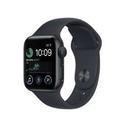 Apple Watch SE (2. Generation) (GPS, 40mm) - Aluminiumgehäuse Mitternacht mit Sportarmband Mitternacht - Regular (Generalüberholt) GPS 40mm Mitternacht Angebot bei HelloDeals