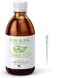 CDL Chlordioxid 0,3% Lösung 1000ml – Gebrauchsfertige CDL/CDs Lösung | Chlorine Dioxide Solution 0,3% | 1 Liter in Braunglasflasche mit Pipette Angebot bei HelloDeals