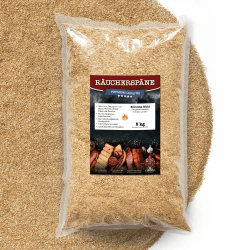 Terra Discount Räuchermehl aus Buche 500g, 2Kg, 5Kg oder 15 Kg - 0,4-1,0mm - zum smoken, räuchern/kalträuchern von Fleisch, Fisch, Gemüse geeignet - Buchenholz mit klassischem Aroma (5kg) Angebot bei HelloDeals
